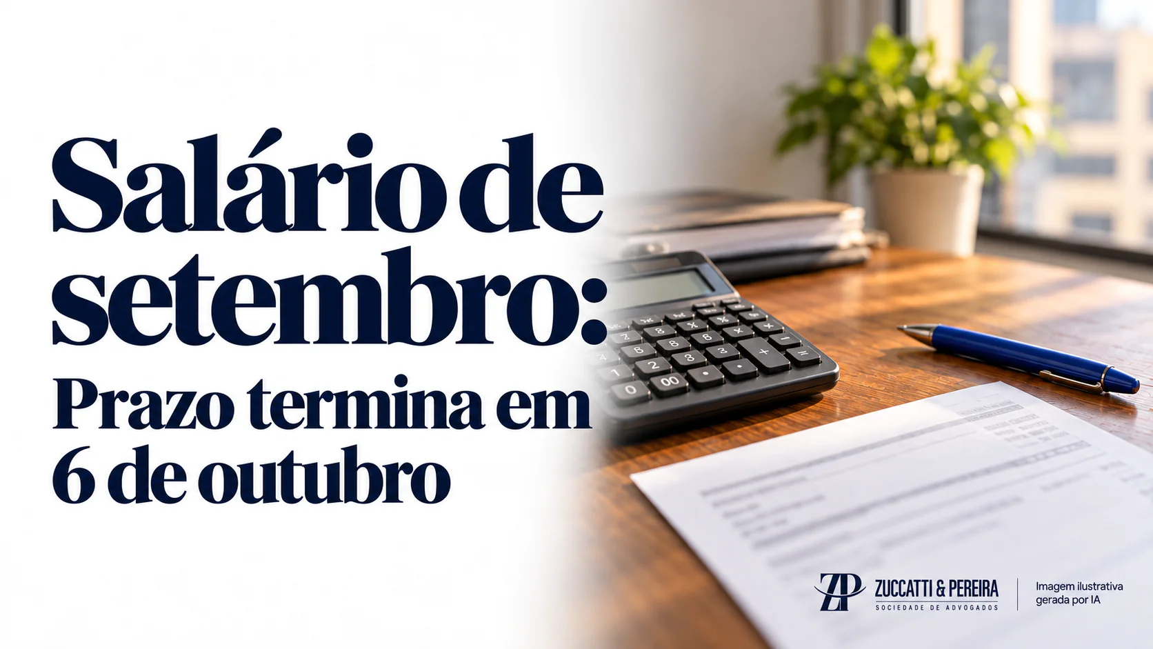 Salário de setembro: prazo em 6 de outubro — imagem ilustrativa